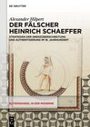Buchcover Der Fälscher Heinrich Schaeffer