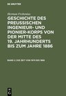 Buchcover Herman Frobenius: Geschichte des preussischen Ingenieur- und Pionier-Korps... / Die Zeit von 1870 bis 1886