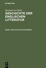 Buchcover Bernhard ten Brink: Geschichte der englischen Litteratur / Bis zu Wiclifs Auftreten