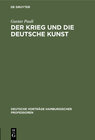 Buchcover Der Krieg und die deutsche Kunst