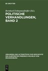 Buchcover Politische Verhandlungen, Band 2