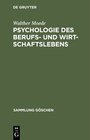 Buchcover Psychologie des Berufs- und Wirtschaftslebens