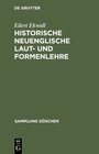 Buchcover Historische neuenglische Laut- und Formenlehre