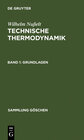 Buchcover Wilhelm Nußelt: Technische Thermodynamik / Grundlagen