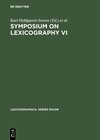 Buchcover Symposium on Lexicography VI