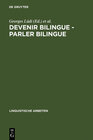 Buchcover Devenir bilingue - parler bilingue