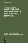 Buchcover Wörterbuch und Grammatik der Marshall-Sprache