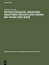Buchcover Physiologische Ursachen geistiger Höchstleistungen bei Mann und Weib