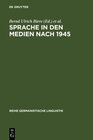 Buchcover Sprache in den Medien nach 1945