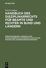 Buchcover Erich Lindgen: Handbuch des Disziplinarrechts für Beamte und Richter in Bund und Ländern / Erich Lindgen: Handbuch des D