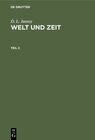 Buchcover D. L. Jassoy: Welt und Zeit / D. L. Jassoy: Welt und Zeit. Teil 2