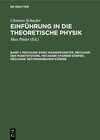 Buchcover Clemens Schaefer: Einführung in die theoretische Physik / Mechanik eines Massenpunktes, Mechanik der Punktsysteme, Mecha