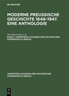 Buchcover Moderne preußische Geschichte 1648–1947. Eine Anthologie / Moderne preußische Geschichte 1648–1947. Eine Anthologie. Ban