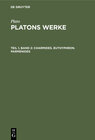 Buchcover Plato: Platons Werke / Charmides. Euthyphron. Parmenides