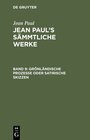 Buchcover Jean Paul: Jean Paul’s Sämmtliche Werke / Grönländische Prozesse oder Satirische Skizzen