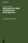 Buchcover Johannes Tropfke: Geschichte der Elementarmathematik / Ebene Geometrie
