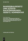 Buchcover Sebastian Heitzer; Ernst Oestreicher: Bundesbaugesetz und Städtebauförderungsgesetz.... / Verordnung über die bauliche N