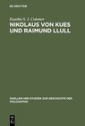 Buchcover Nikolaus von Kues und Raimund Llull