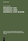 Buchcover Reinmar von Hagenau und Heinrich von Rugge