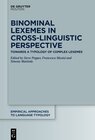 Buchcover Binominal Lexemes in Cross-Linguistic Perspective