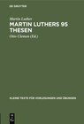 Buchcover Martin Luthers 95 Thesen