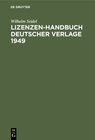 Buchcover Lizenzen-Handbuch deutscher Verlage 1949