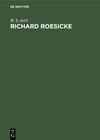 Buchcover Richard Roesicke