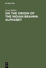Buchcover On the origin of the Indian Brahma alphabet