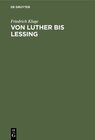 Buchcover Von Luther bis Lessing