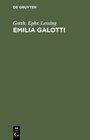 Buchcover Emilia Galotti