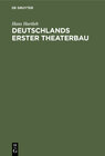 Buchcover Deutschlands erster Theaterbau