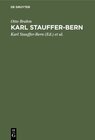 Buchcover Karl Stauffer-Bern