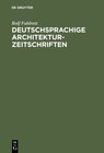 Buchcover Deutschsprachige Architektur-Zeitschriften