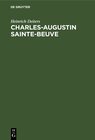 Buchcover Charles-Augustin Sainte-Beuve