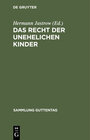 Buchcover Das Recht der unehelichen Kinder