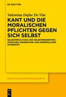 Buchcover Kant und die moralischen Pflichten gegen sich selbst