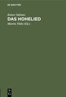 Buchcover Das Hohelied