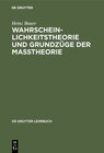 Buchcover Wahrscheinlichkeitstheorie und Grundzüge der Maßtheorie