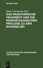 Buchcover Das muratorische Fragment und die monarchianischen Prologe zu den Evangelien