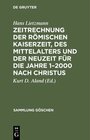 Buchcover Zeitrechnung der römischen Kaiserzeit, des Mittelalters und der Neuzeit für die Jahre 1–2000 nach Christus