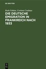 Buchcover Die deutsche Emigration in Frankreich nach 1933
