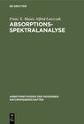Buchcover Absorptions-Spektralanalyse