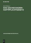 Buchcover Das Sachschadenhaftpflichtgesetz