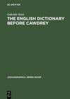 Buchcover The English Dictionary before Cawdrey