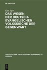 Buchcover Das Wesen der deutsch-evangelischen Volkskirche der Gegenwart