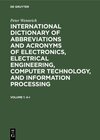 Buchcover International dictionary of abbreviations and acronyms of electronics, electrical engineering, computer technology, and 