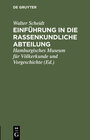 Buchcover Einführung in die rassenkundliche Abteilung