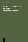 Buchcover Moritz Lazarus’ Lebenserinnerungen