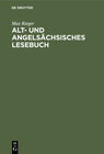 Buchcover Alt- und angelsächsisches Lesebuch
