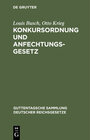 Buchcover Konkursordnung und Anfechtungsgesetz